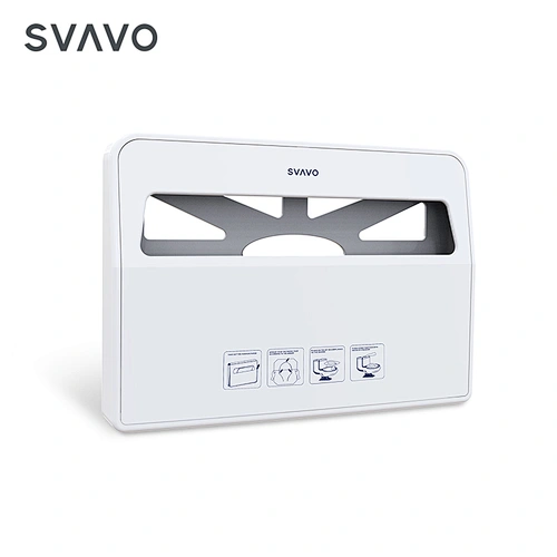Wall Mounted hotel commercial 1/2 toilet seat cover dispenser bathroom half fold toilet seat cover paper dispenser