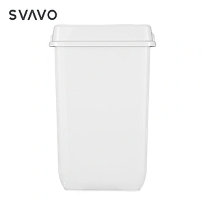 Brands Wall Rectangle Abs Plastic Recycling Construction Trash Can Self Refilling Trash Can