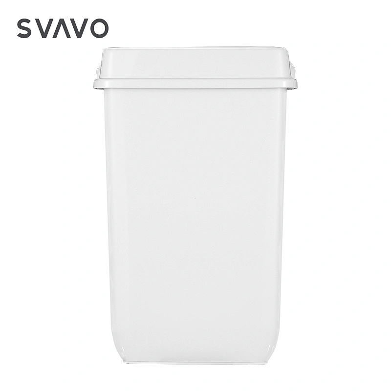 Brands Wall Rectangle Abs Plastic Recycling Construction Trash Can Self Refilling Trash Can