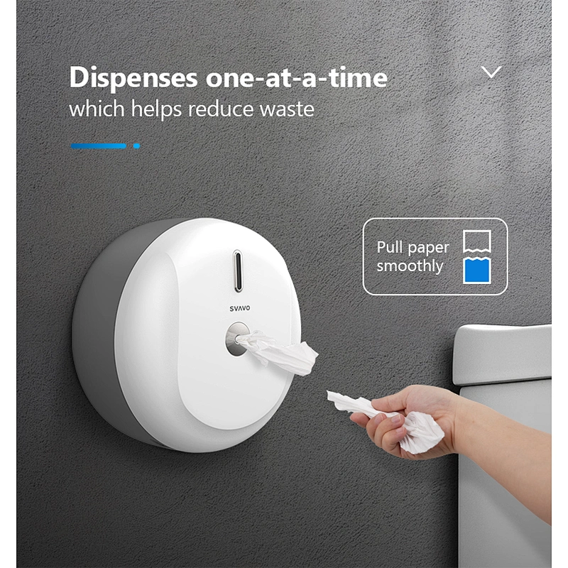 commercial jumbo roll toilet tissue paper dispenser central pull wall-mounted tissue dispenser