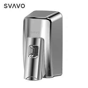 SVAVO Manual Liquid Soap Hand Sanitizer Dispenser Wall Mount Spray Alcohol Manual Soap Dispenser