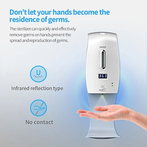 SVAVO thermometer intelligent soap dispenser 2 in 1automatic alcohol spray Gel sensor temperature