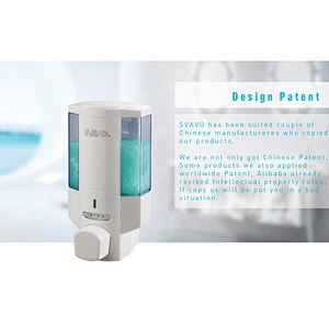 Chrome Design New Arrival Push-operated dispenser for hand hygiene and toilet seat cleaners V-6301