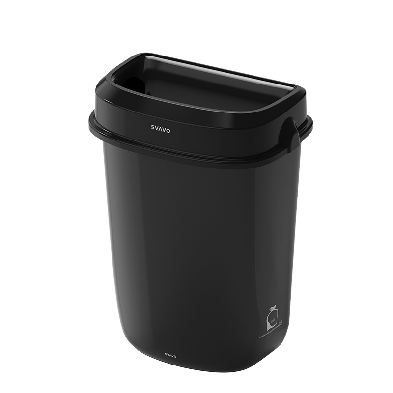 Wholesale large capacity 32L wall mounted kitchen plastic trash can