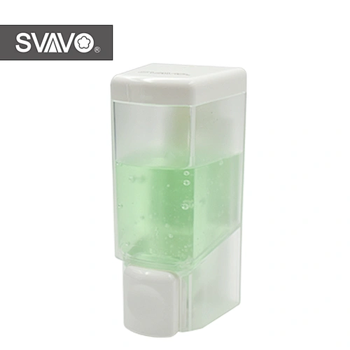 Hotel Bathroom Manual Hand Soap Gel Dispenser Wall Mounted ABS Plastic Liquid Soap Dispenser V-4301