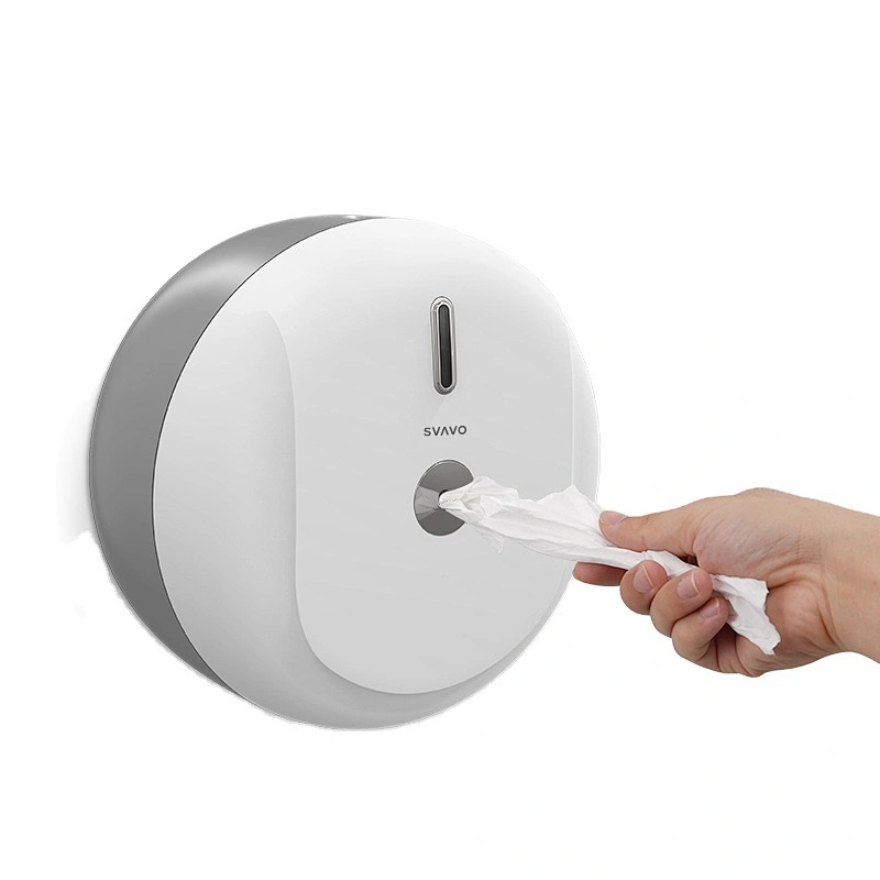 SVAVO Patented Design plastic ABS waterproof white black Wall Mounted Center Pull Hand Paper Dispenser