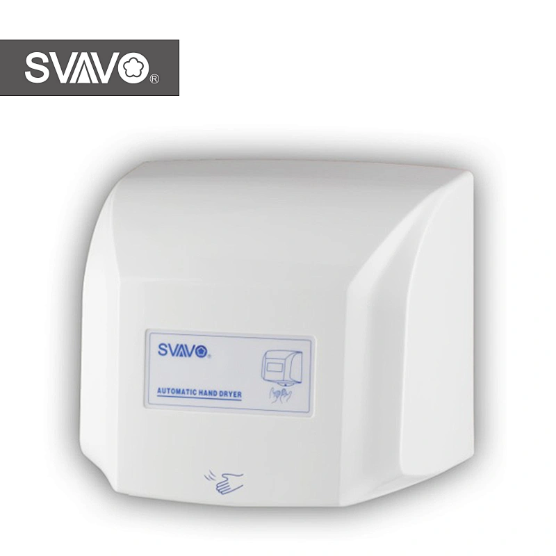 High speed hotel bathroom plastic abs electric infrared sensor automatic wall mounted hand dryer