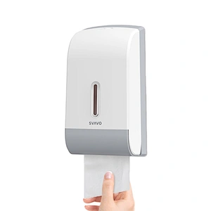 Good Quality ABS Hand Towel Dispenser Toilet Tissue Dispenser for Restaurant Wall Mounted Compact Dual Roll Paper Dispenser