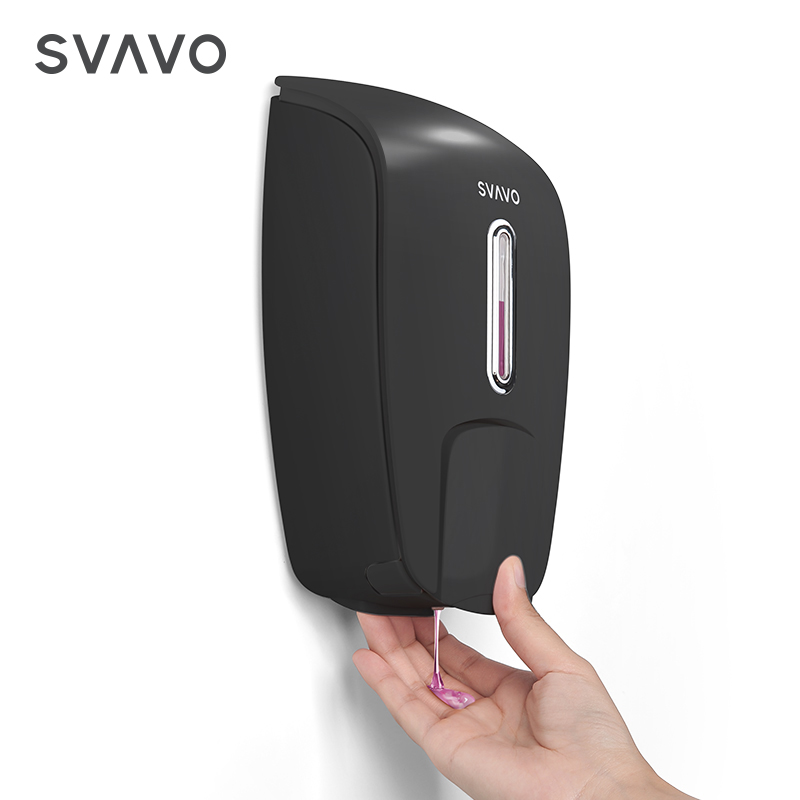 2022 Fashion Hot plastic material wall mounted manual soap dispenser for kitchen