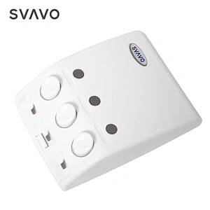 SVAVO Bathroom Wall Mounted Triple Soap Pump Hotel Manual Liquid Gel Shower Shampoo Dispenser