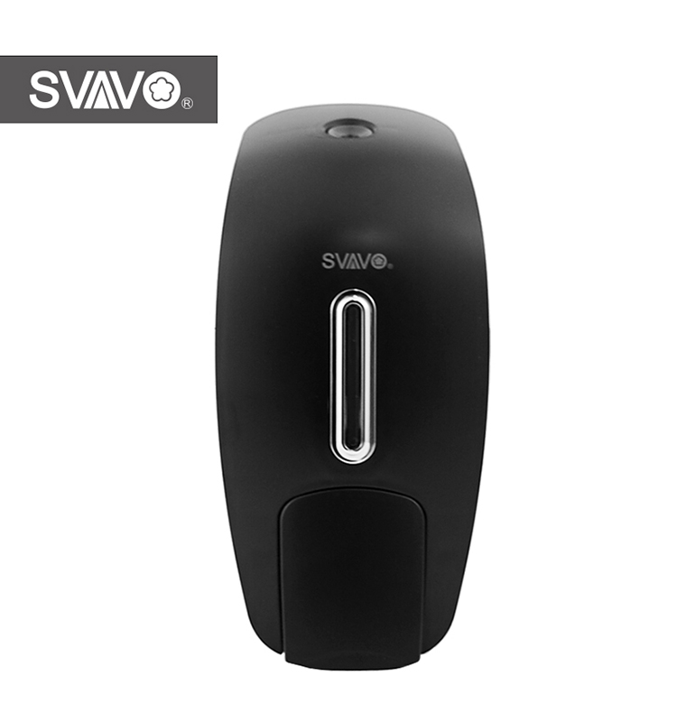 Customized 800ML Hand Manual Soap Liquid Foaming Manual Wall Mounted black Soap Dispenser