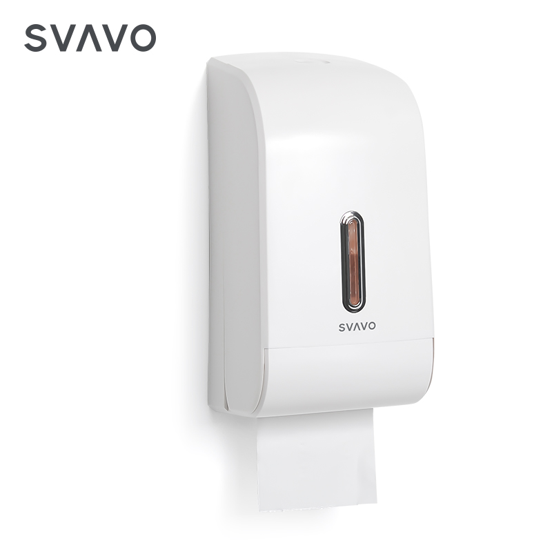 SVAVO high quality wall mounted dual mini rolls toilet paper dispenser with security lock system