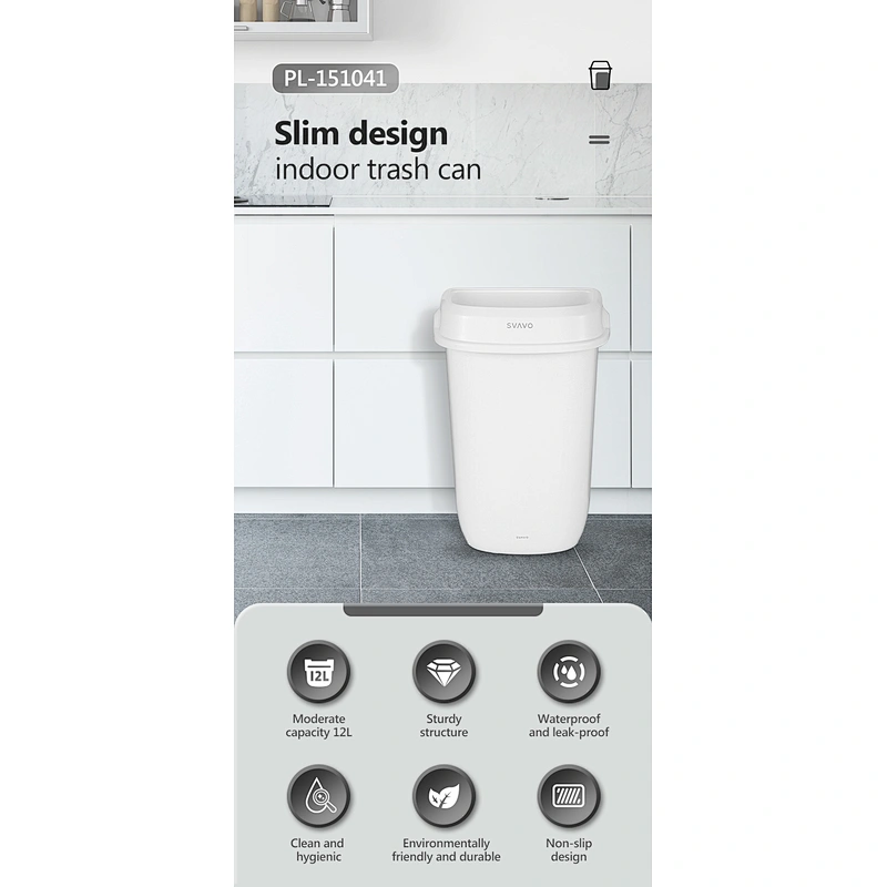 SVAVO  Wholesale multi use home plastic waste bin for rubbish hanging trash can
