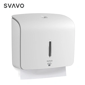Wall mount Toilet Paper Holder with lock SVAVO hotel office bar shopping mall commercial toilet gummed towel paper dispenser