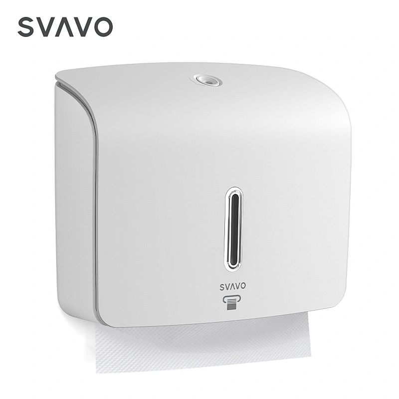 Wall mount Toilet Paper Holder with lock SVAVO hotel office bar shopping mall commercial toilet gummed towel paper dispenser
