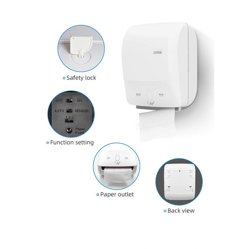 Bathroom Sensor Toilet Automatic Autocut wall mounted Hand Jumbo napkin Roll Tissue holder Paper Towel Dispenser