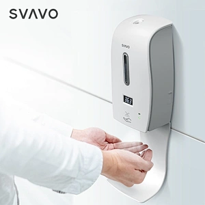 Hospital 2 In 1 IR Sensor Touchless Soap Hand Sanitizer Alcohol Automatic Spray Dispenser with Thermometer