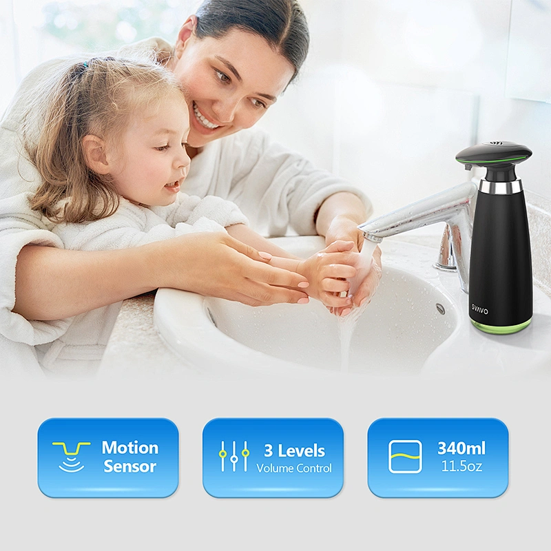 Household Kitchen Toilet Automatic Sensor Desktop Liquid Type Touchless Soap Dispenser