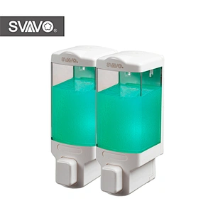 Plastic hanging shower gel dispenser shampoo and soap dispenser bottle for the shower