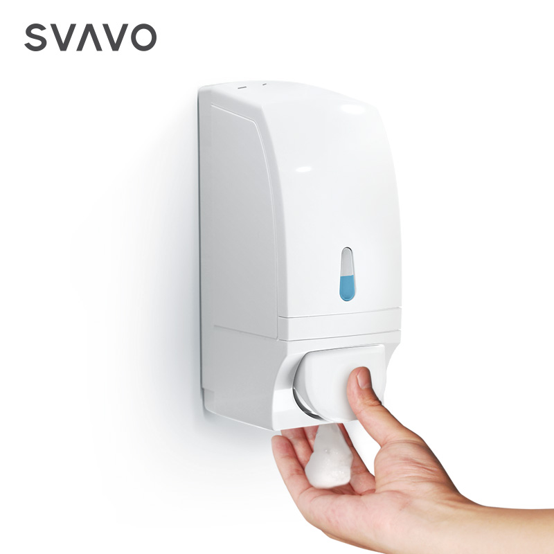 Push button Refillable Wall mounted large capacity foaming soap dispenser manual