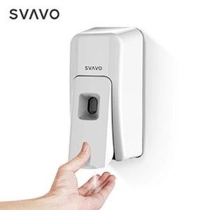 SVAVO ABS Plastic White Hand Press Soap Dispenser Wall-mounted Hand Sanitizer Dispenser
