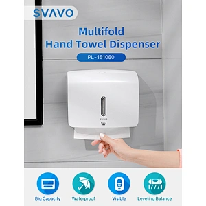 SVAVO C-Fold Hand Paper Towel Dispenser N-Fold Hand Tissue Dispenser Z-Fold Tissue Holder