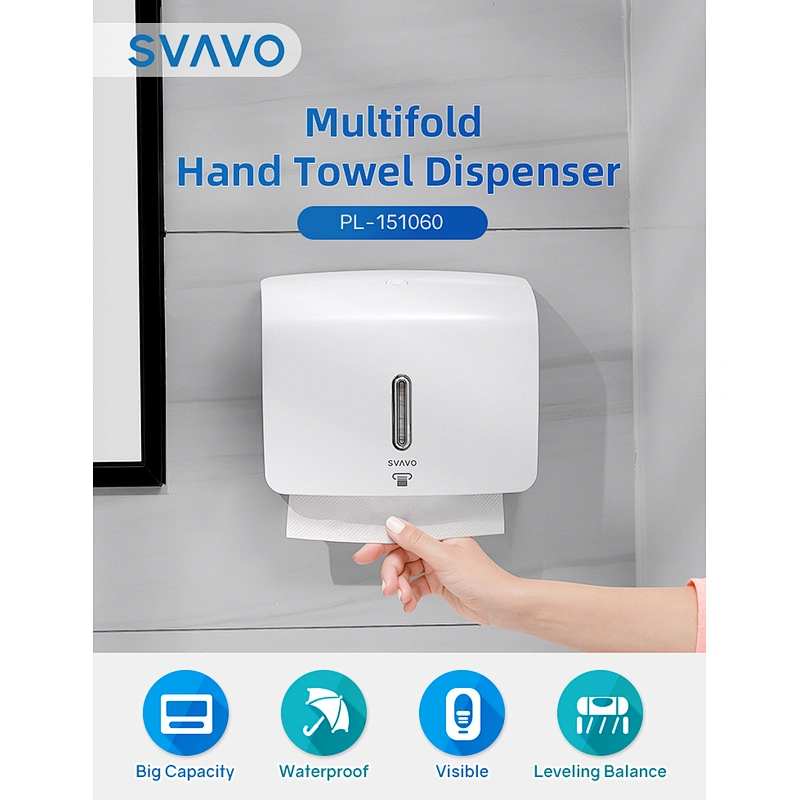 SVAVO C-Fold Hand Paper Towel Dispenser N-Fold Hand Tissue Dispenser Z-Fold Tissue Holder