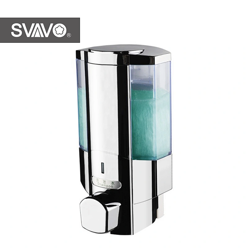 Chrome Hotel Liquid Wall Mounted Shower Soap Dispenser