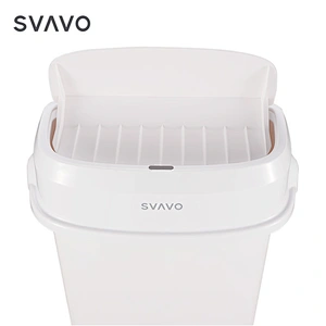 Amazon Top Sale 12L White Black Gray Plastic Smart Waste Garbage Bin Smart Dustbin Automatic