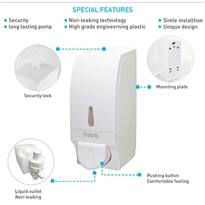 Plastic Manual Hand Foaming or Liquid Soap Dispenser/Hand sanitizer dispenser V-830