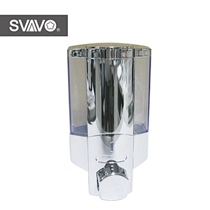 Factory wholesale Hotel toilet ABS plastic White wall mounted manual hand wash soap liquid dispenser