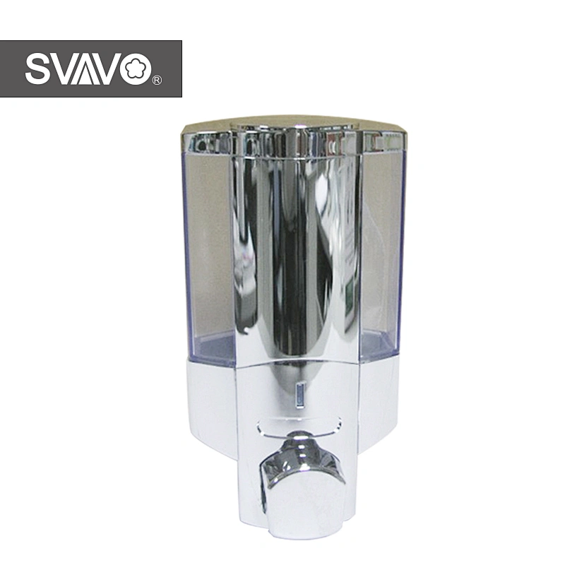 Factory wholesale Hotel toilet ABS plastic White wall mounted manual hand wash soap liquid dispenser