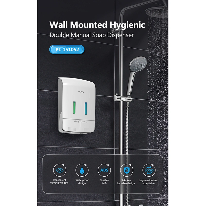 Liquid Soap Dispenser Mounted Soap Dispenser Wholesale New Wall Mounted Plastic Manual Liquid Dispenser
