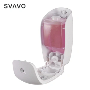 Black PL-151051 Plastic ABS Liquid Manual Wall Soap Shampoo Dispenser For Hotel commercial liquid soap dispenser