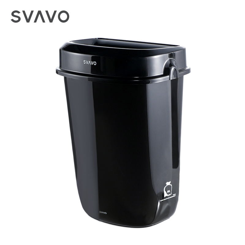 Wholesale plastic double wall trash can house trash bin office garbage can