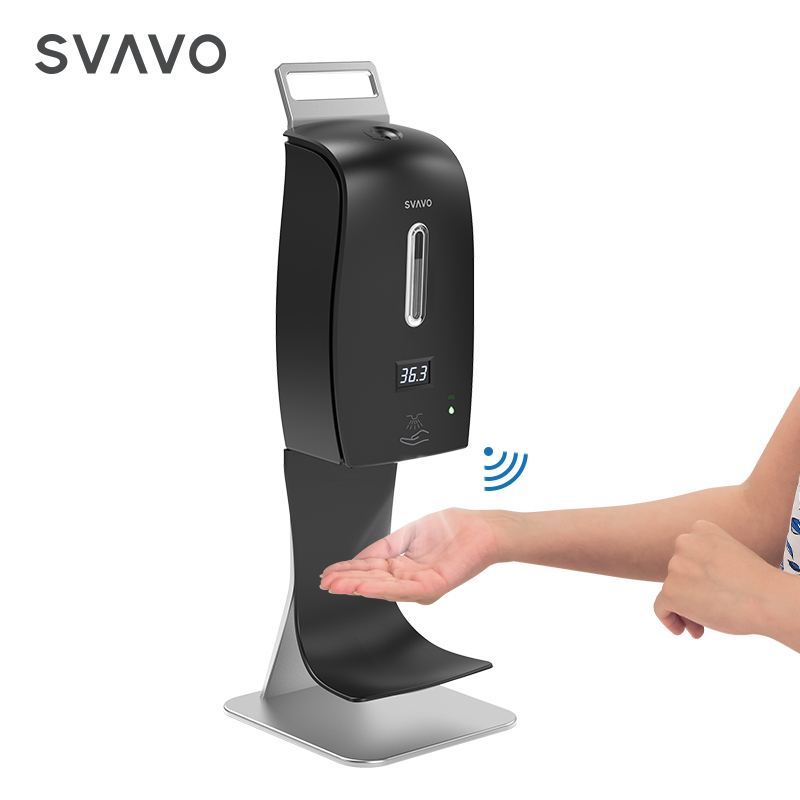 Hot sales None touch automatic hand-sanitizer dispenser with temperature