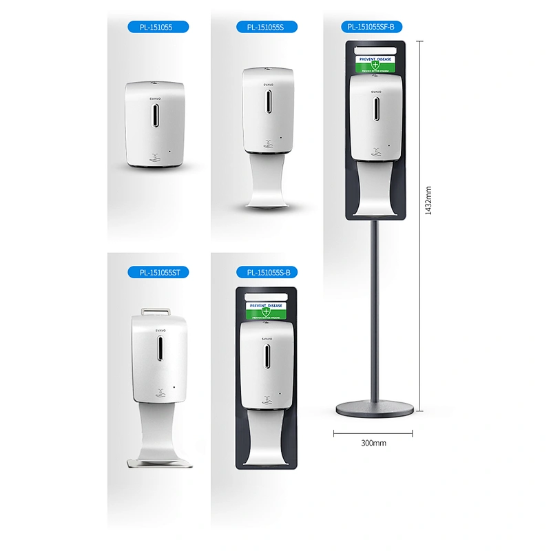Factory direct supply Bathroom Toilet Wall mount Hands touch free Gel Spray Foam pump hand Sanitizer Liquid Soap Dispenser