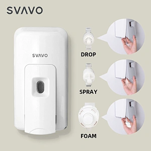 SVAVO good design modern style waterproof white chrome Hand Wash Chrome liquid Soap Foam Dispenser