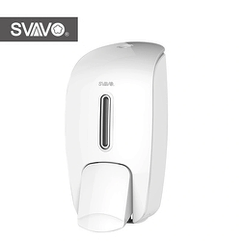 Manufacturer abs plastic 800ml hotel shower manual wall mounted hand push soap dispenser