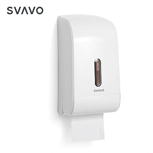 SVAVO Bathroom ABS Plastic Double Roll Twin Tissue Dispenser Wall Mounted