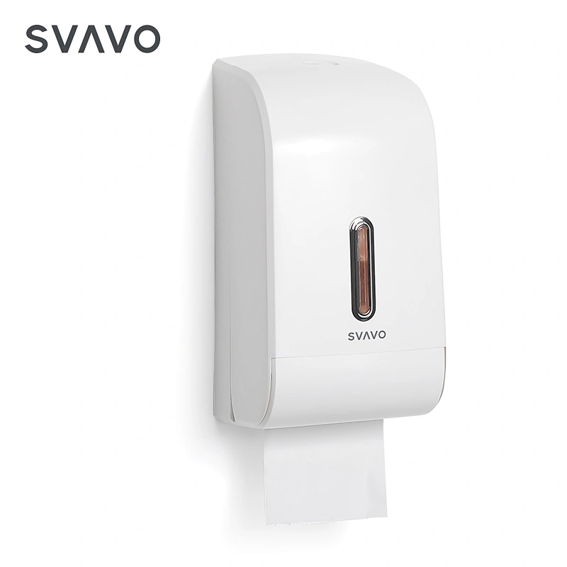 SVAVO Bathroom ABS Plastic Double Roll Twin Tissue Dispenser Wall Mounted