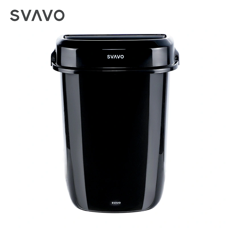 Wholesale large capacity 32L wall mounted kitchen plastic trash can
