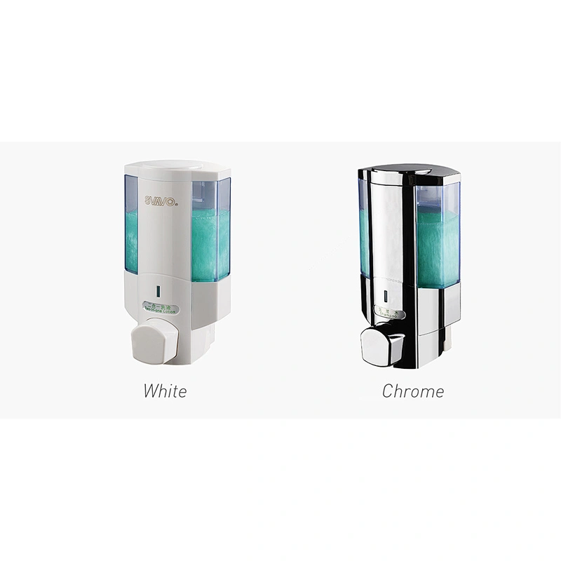 Chrome Design New Arrival Push-operated dispenser for hand hygiene and toilet seat cleaners V-6301