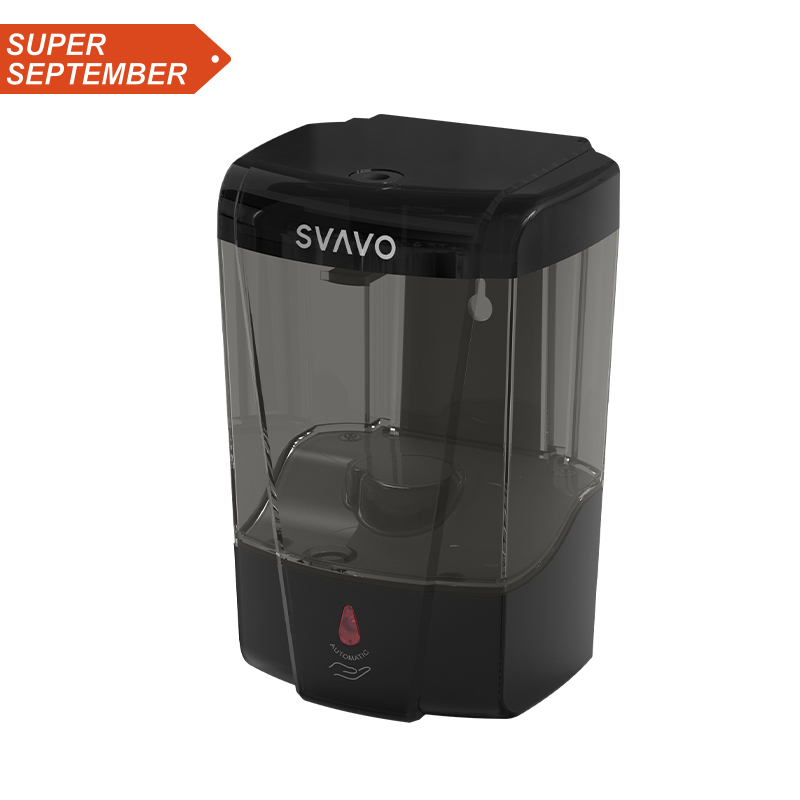 Amazon best seller hotel plastic 600ml automatic liquid soap hand wash dispenser