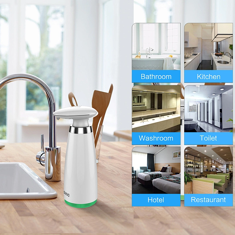 Eco-friendly Waterproof 350ml Hands free Decorative Soap Dispenser Automatic