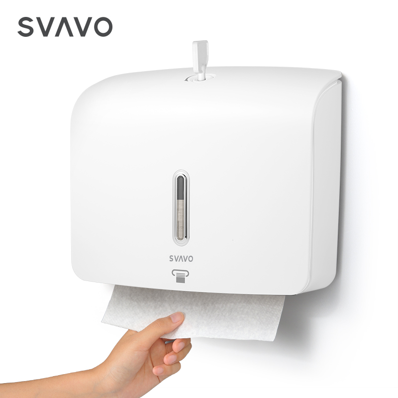 SVAVO Waterproof Wall Mounted Bathroom Paper Dispenser Hand Towel Dispenser