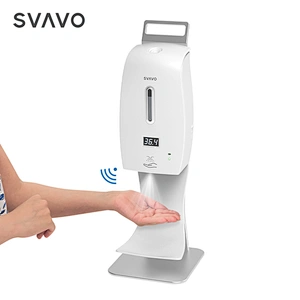 SVAVO Newly upgraded high quality Wall mounted Auto hand sanitizer dispenser with temperature reading