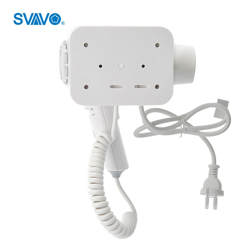 Bathroom Hair Dryer 3 speed settings wall mounted hair dryer for hotel room