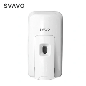 SVAVO ABS Plastic White Hand Press Soap Dispenser Wall-mounted Hand Sanitizer Dispenser