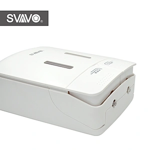 SVAVO Refillable Hotel Bathroom Wall Mounted Double Head ABS Plastic Manual Soap Dispenser OEM&ODM